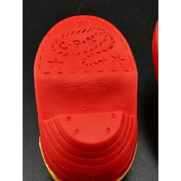 Cabbage Patch Kids Doll Vtg 1990s 1996 Red Yellow Cowboy Boots Mattel - Picture 10 of 12